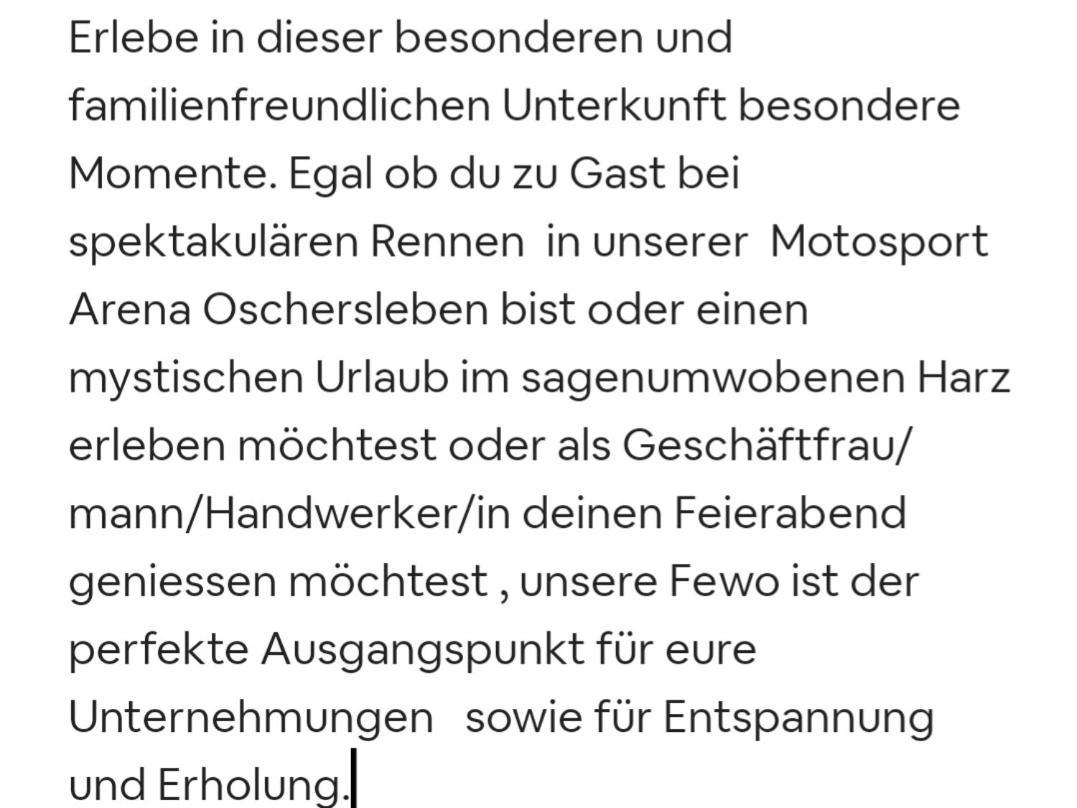 Fewo Am Grossen Bruch Oschersleben Eksteriør bilde